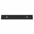 Gliderite Hardware 6 in. Matte Black Squared Back Plate 3-3/4 in. Center to Center - 6342-96-MB 6342-96-MB-1